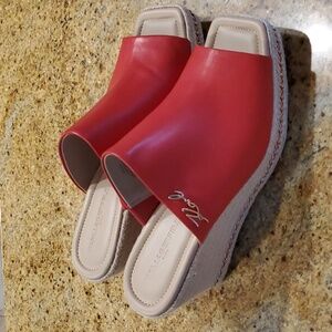 KARL LAGERFELD PARIS Corissa Wedge Sandels size 10